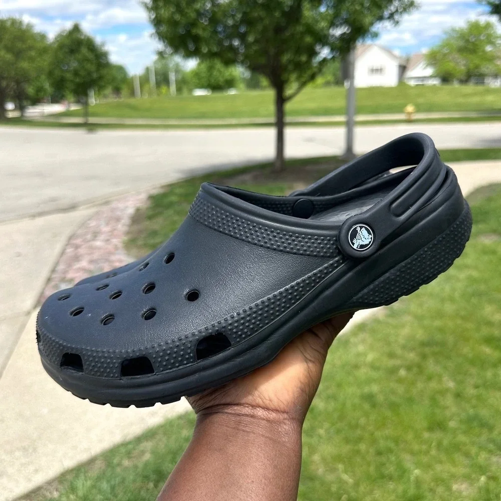 Crocs Adult Classic Clogs Unisex Size M10 W12 Black Sandals